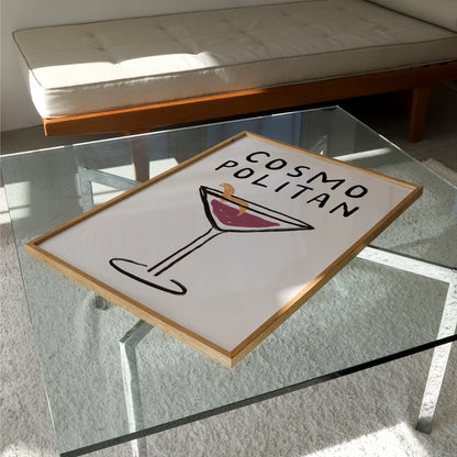 Cosmopolitan Doodle Print | Cocktails