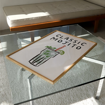 Classic Mojito Doodle Print | Cocktails