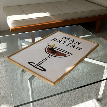Manhattan Doodle Print | Cocktails