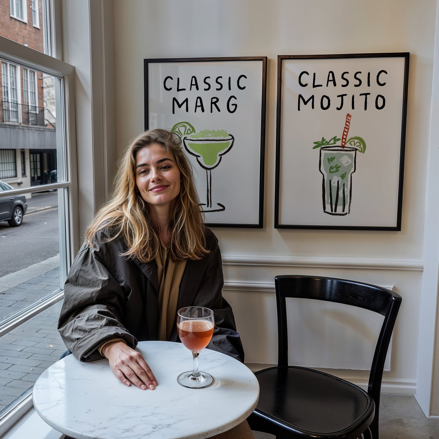 Classic Marg Doodle Print | Cocktails