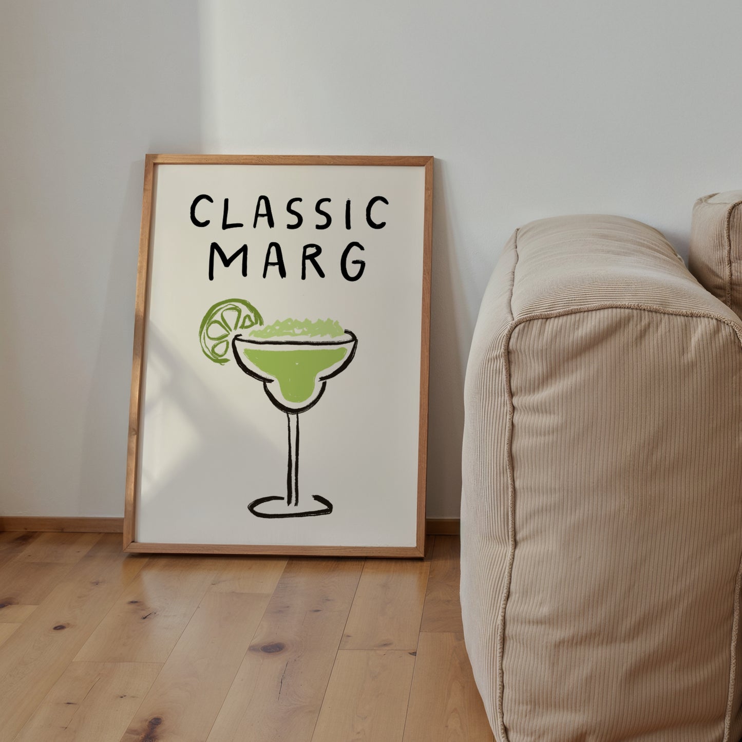 Classic Marg Doodle Print | Cocktails