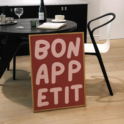 Bon Appetit Print | 6 Colours | Kitchen