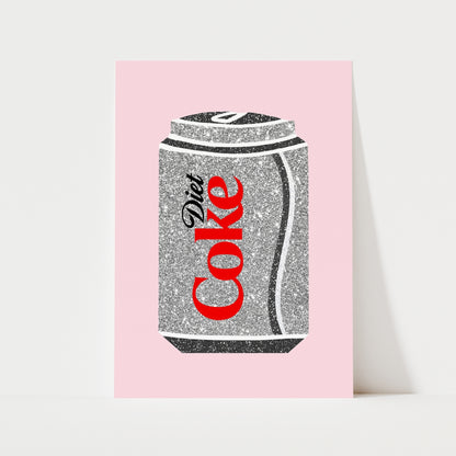Diet Coke Glitter Print | 4 Colours | Funky
