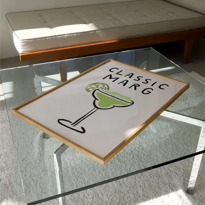 Classic Marg Doodle Print | Cocktails