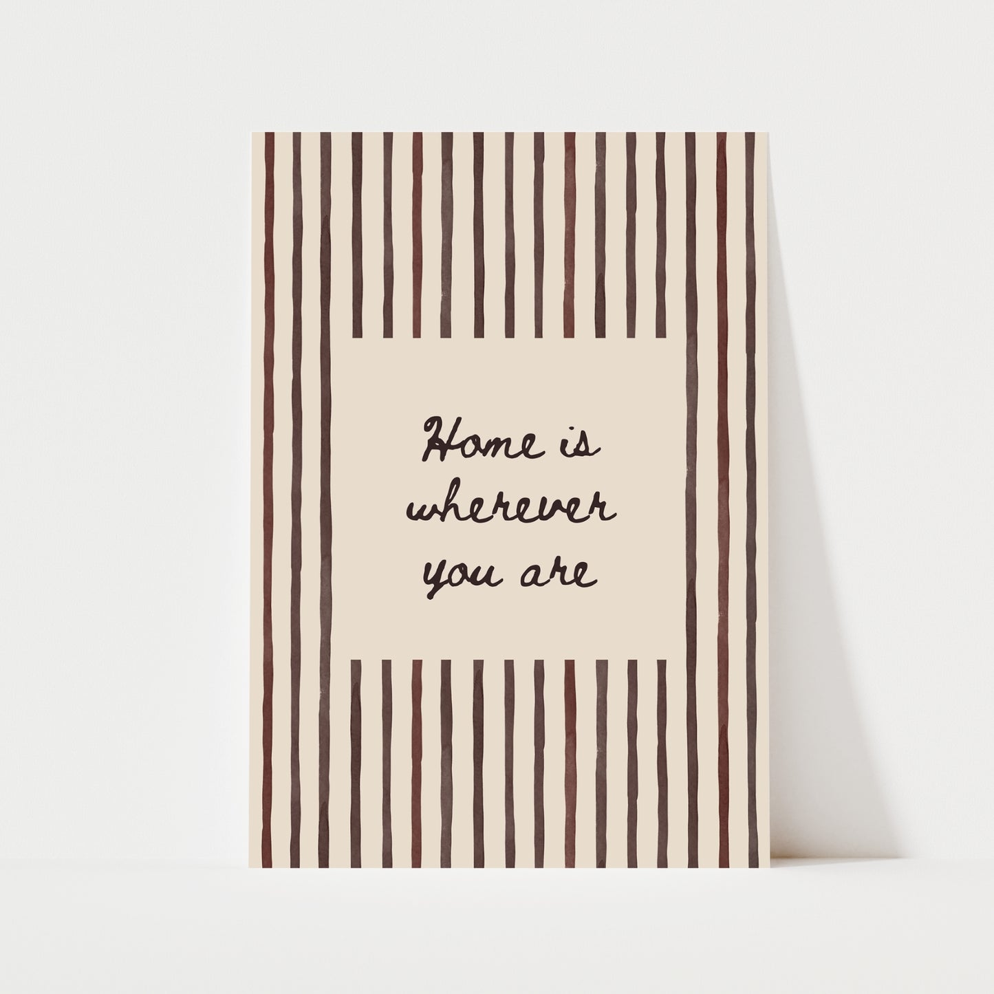 Home Is Wherever You Are Print | 5 Colours | Typography
