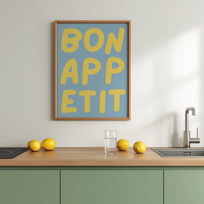 Bon Appetit Print | 6 Colours | Kitchen