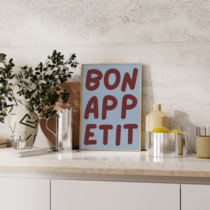 Bon Appetit Print | 6 Colours | Kitchen