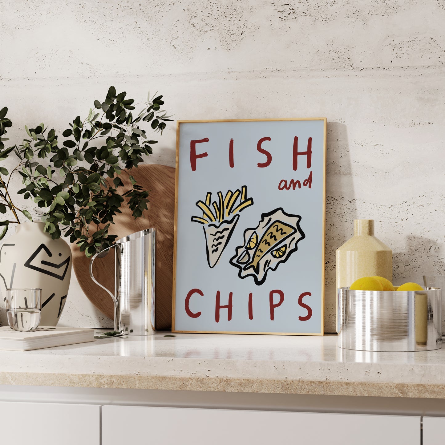 Fish & Chips Print | Kitchen