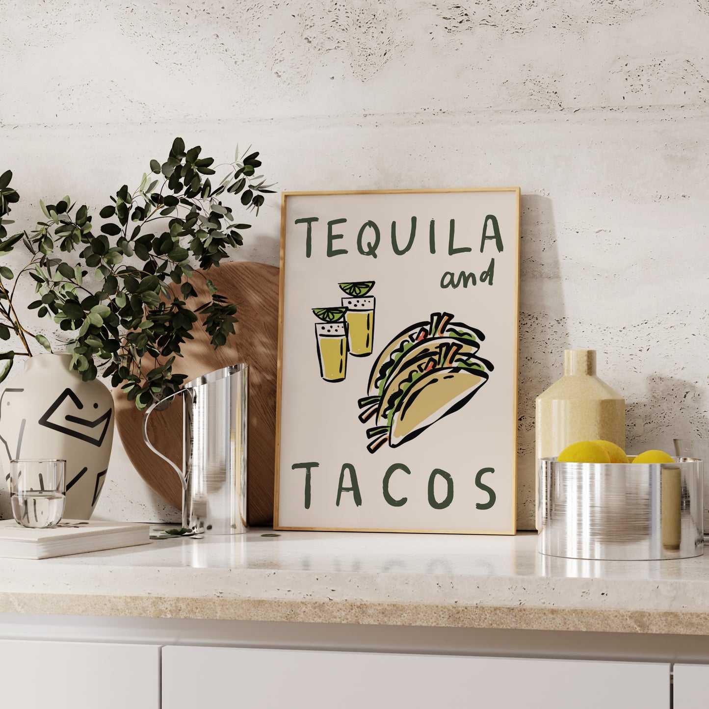 Tequila & Tacos Print | Kitchen