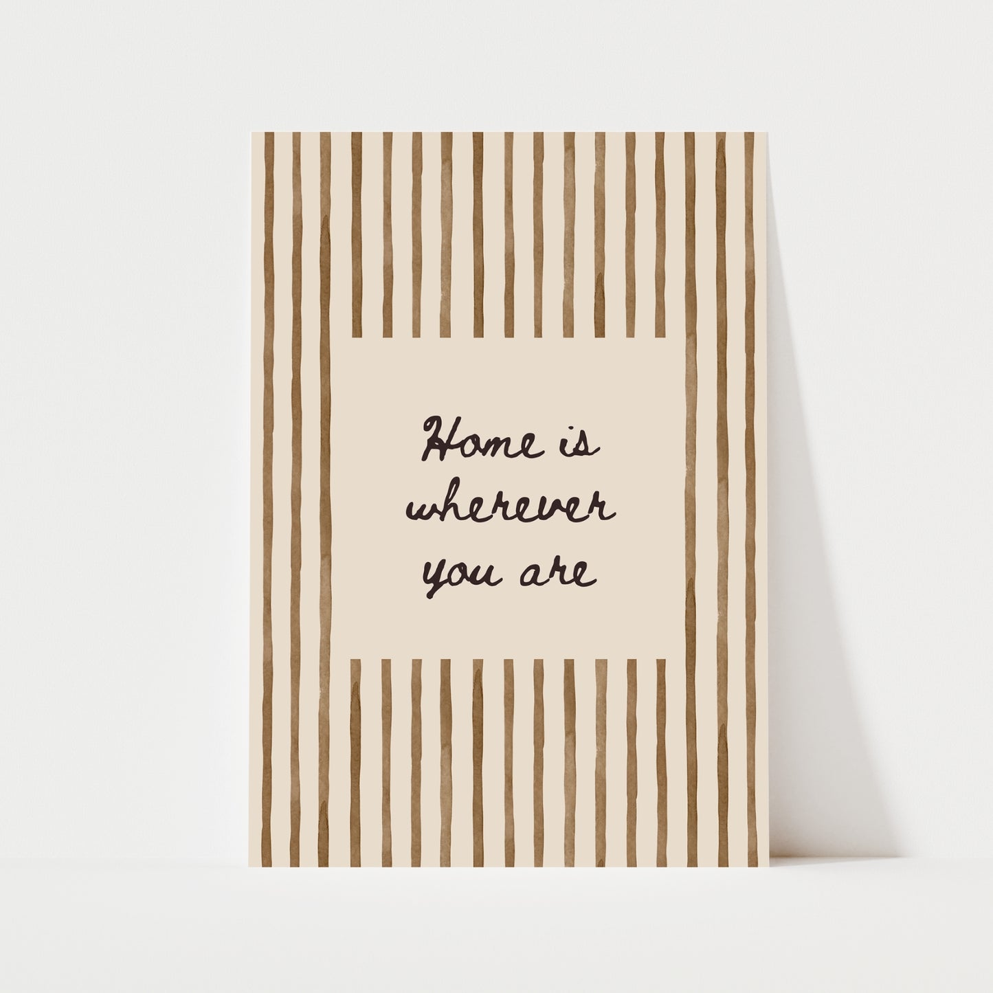 Home Is Wherever You Are Print | 5 Colours | Typography