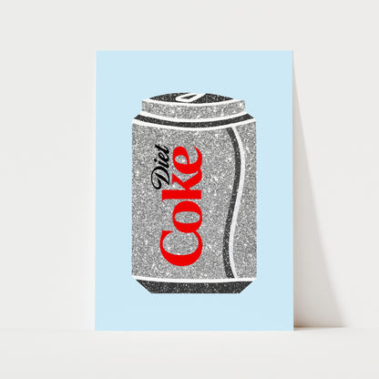 Diet Coke Glitter Print | 4 Colours | Funky