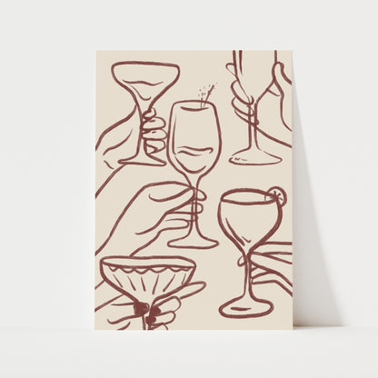 Cheers Print | 5 Colours | Kitchen