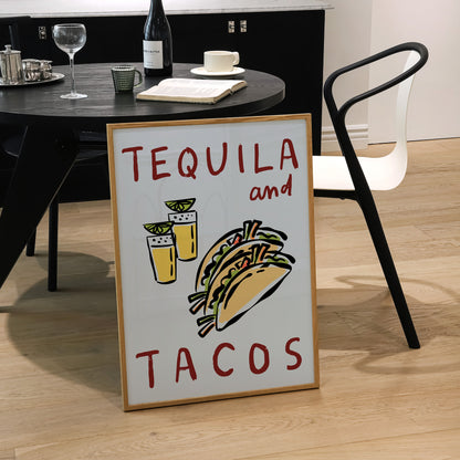 Tequila & Tacos Print | Kitchen