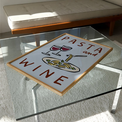 Pasta & Wine Print | Kitchen
