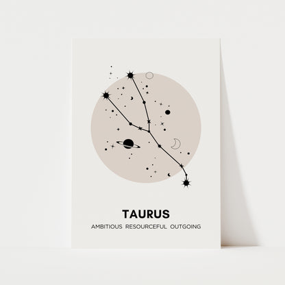 Zodiac Print | 12 Signs | Spiritual