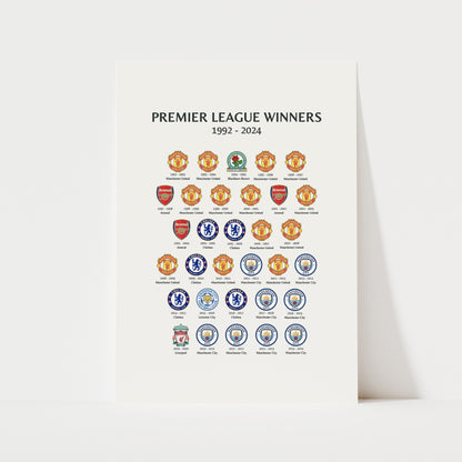 Premier League Winners Print | Sports