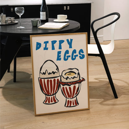 Dippy Eggs Print | 4 Colours | Kitchen