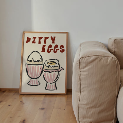 Dippy Eggs Print | 4 Colours | Kitchen