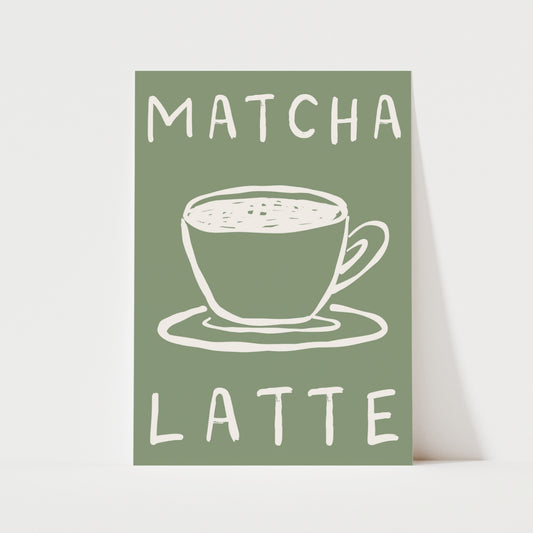 Matcha Latte Print | 4 Colours | Kitchen