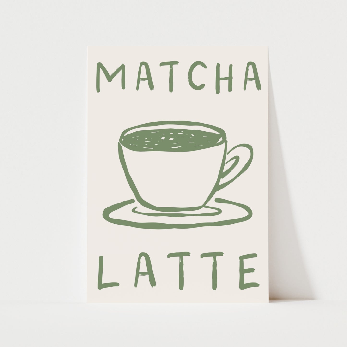 Matcha Latte Print | 4 Colours | Kitchen
