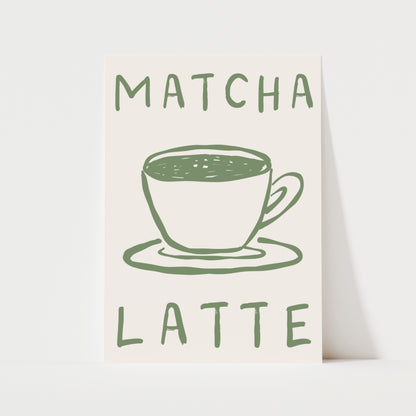 Matcha Latte Print | 4 Colours | Kitchen