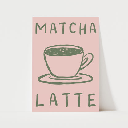 Matcha Latte Print | 4 Colours | Kitchen