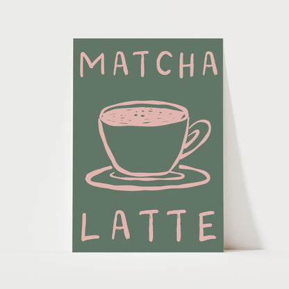 Matcha Latte Print | 4 Colours | Kitchen