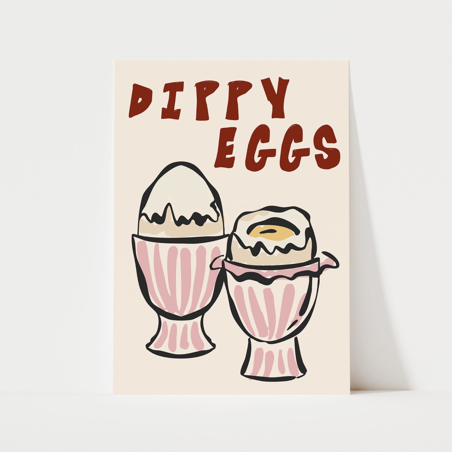 Dippy Eggs Print | 4 Colours | Kitchen