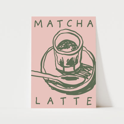 Matcha Latte Print | 4 Colours | Kitchen
