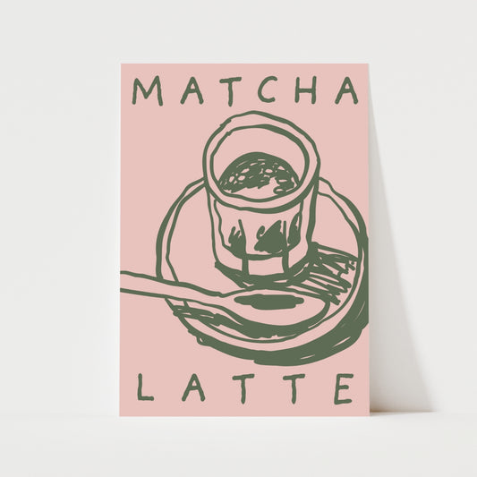 Matcha Latte Print | 4 Colours | Kitchen