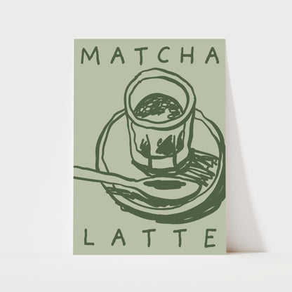 Matcha Latte Print | 4 Colours | Kitchen