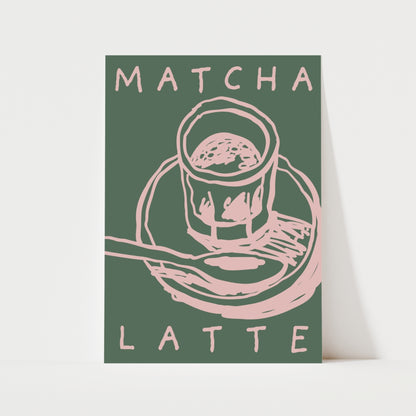 Matcha Latte Print | 4 Colours | Kitchen