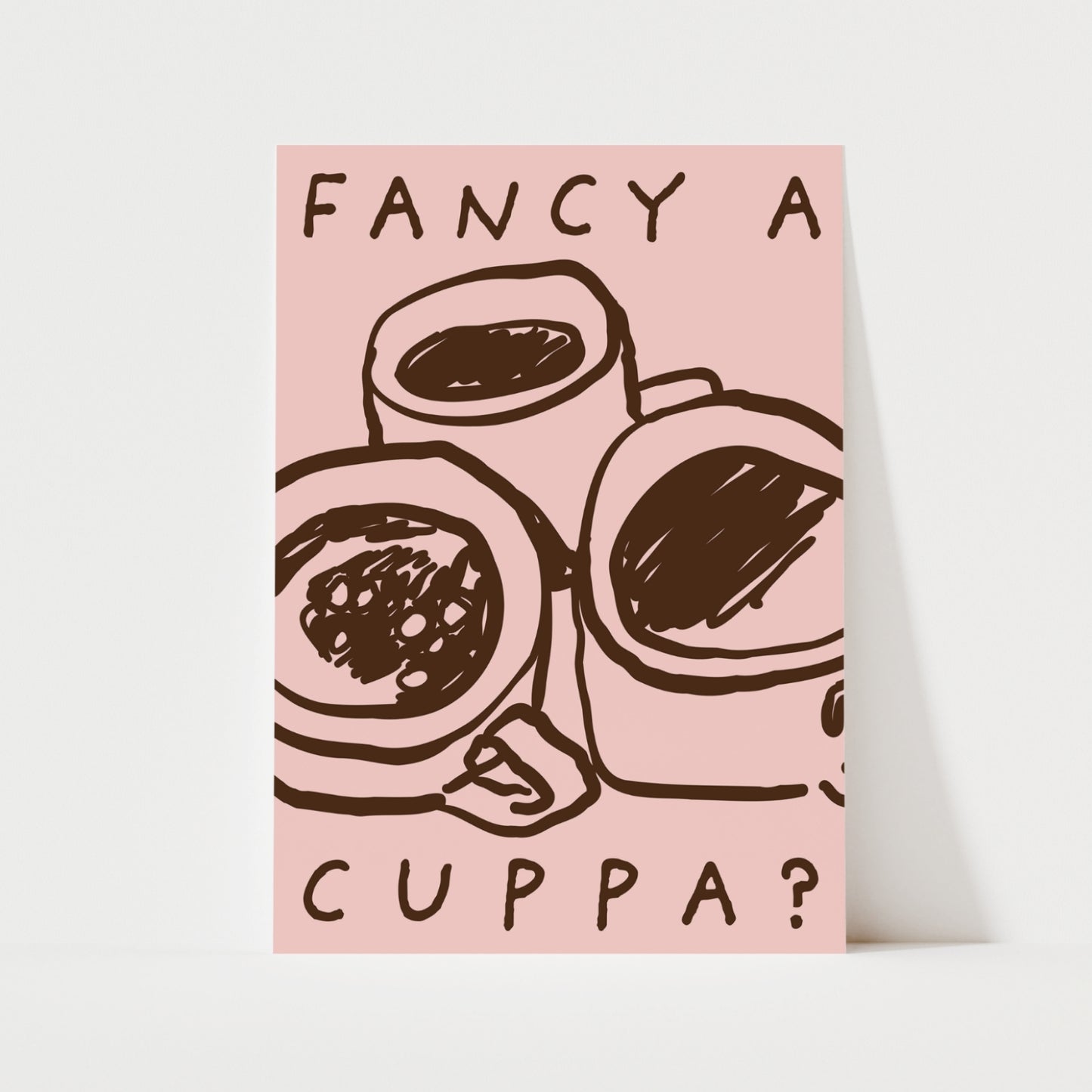 Fancy A Cuppa Print | 5 Colours | Kitchen