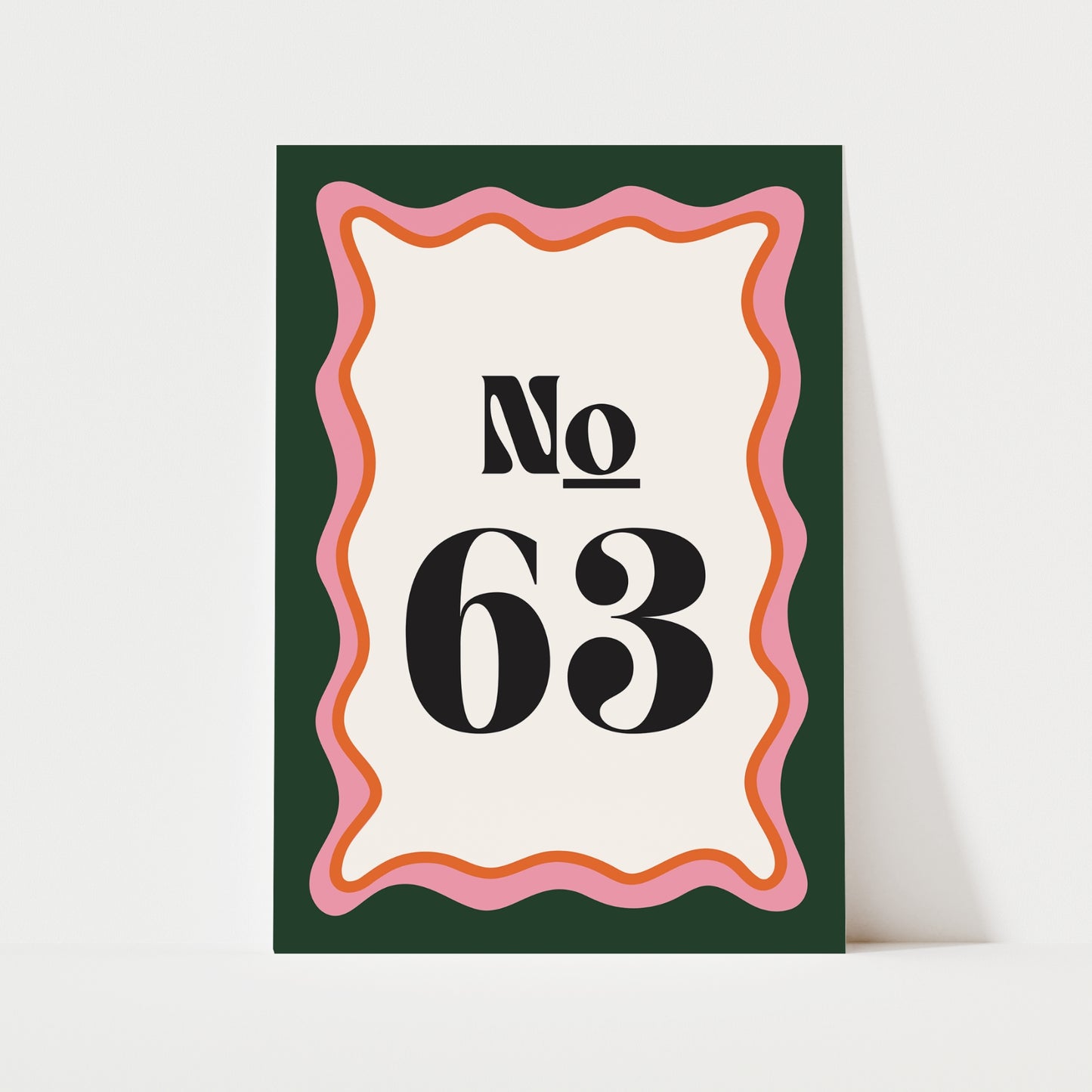 Custom House Number Print | 3 Colours | Personalised
