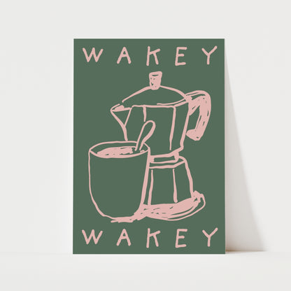 Wakey Wakey Print | 5 Colours | Kitchen