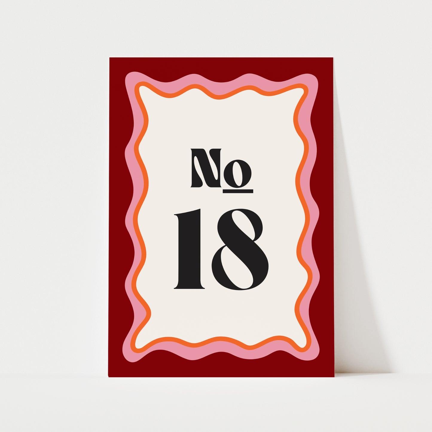 Custom House Number Print | 3 Colours | Personalised