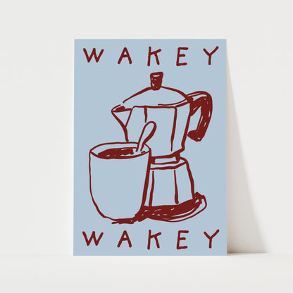 Wakey Wakey Print | 5 Colours | Kitchen