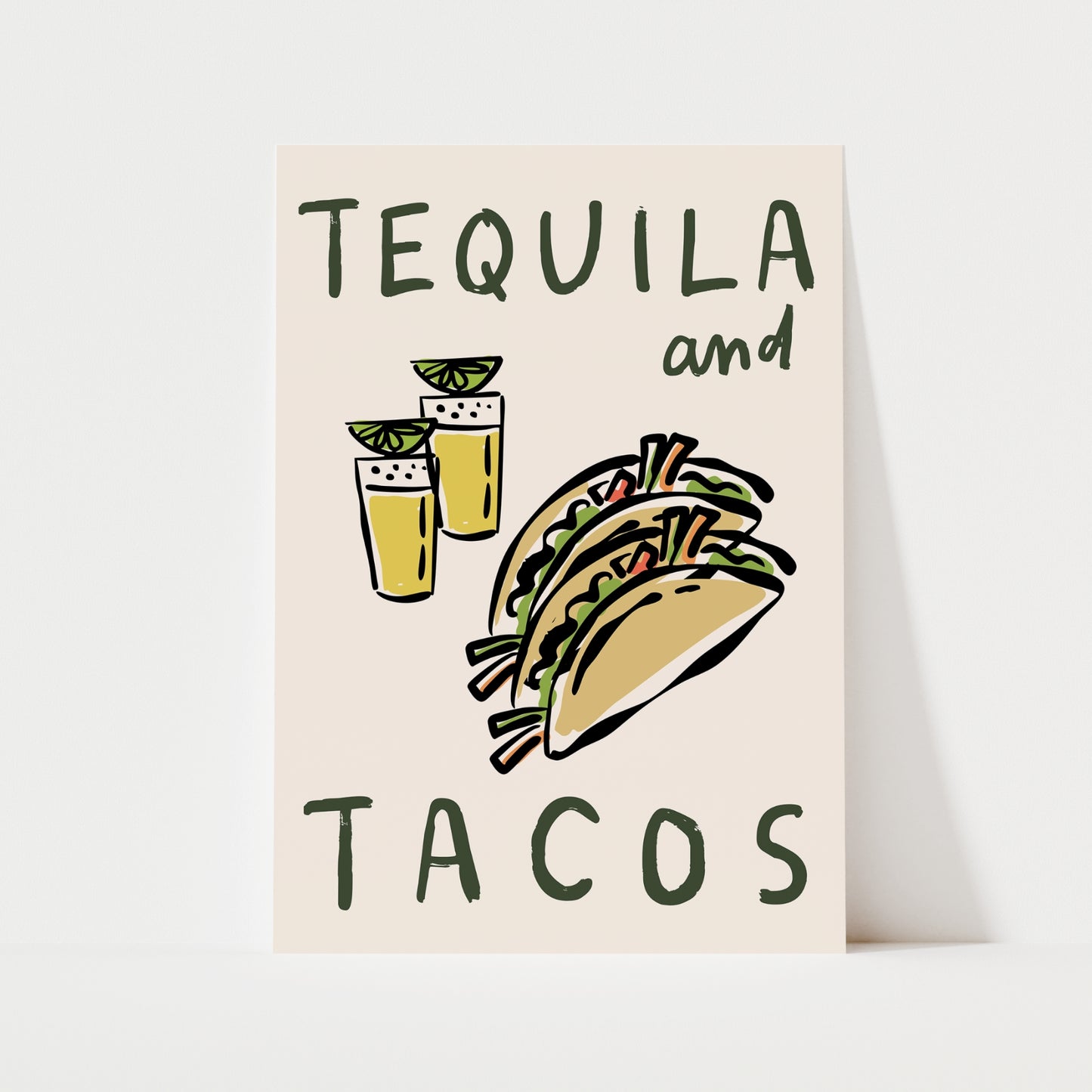 Tequila & Tacos Print | Kitchen