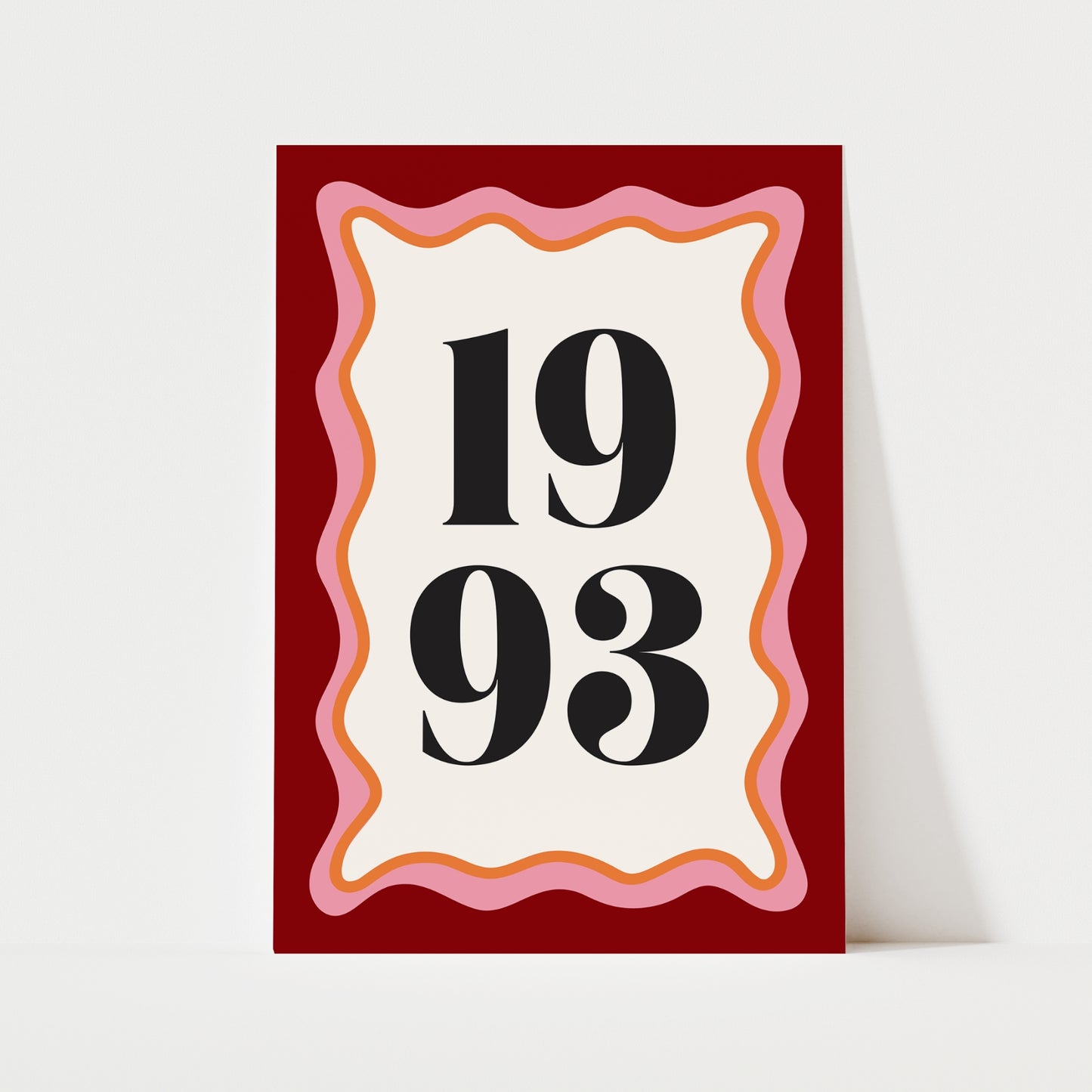 Custom Year Print | 3 Colours | Personalised