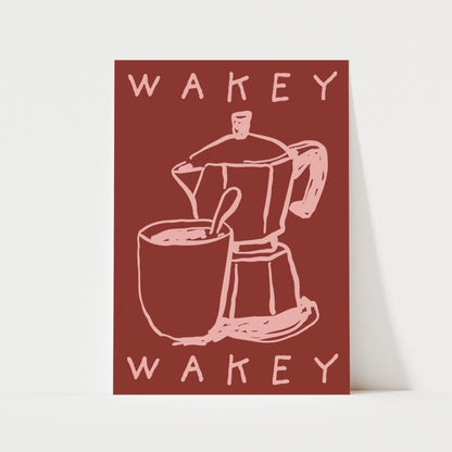 Wakey Wakey Print | 5 Colours | Kitchen