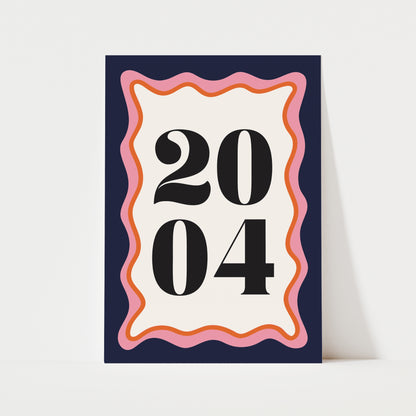 Custom Year Print | 3 Colours | Personalised