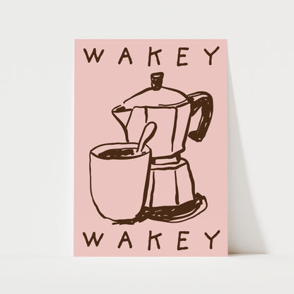 Wakey Wakey Print | 5 Colours | Kitchen
