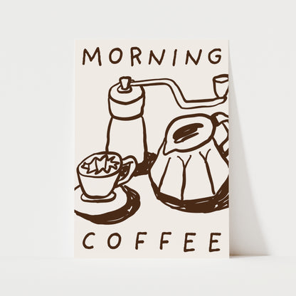Morning Coffee Print | 5 Colours | Kitchen