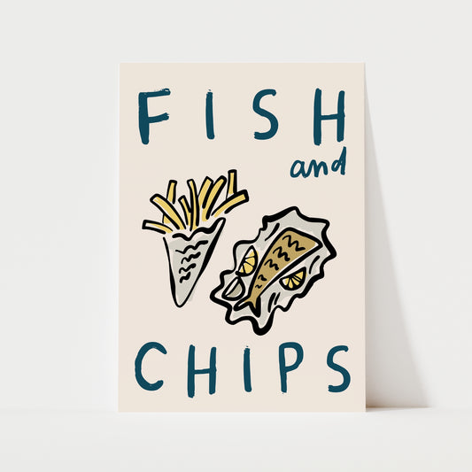Fish & Chips Print | Kitchen