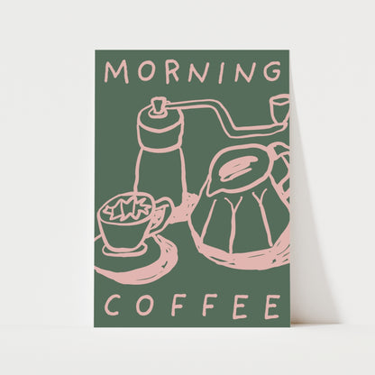 Morning Coffee Print | 5 Colours | Kitchen