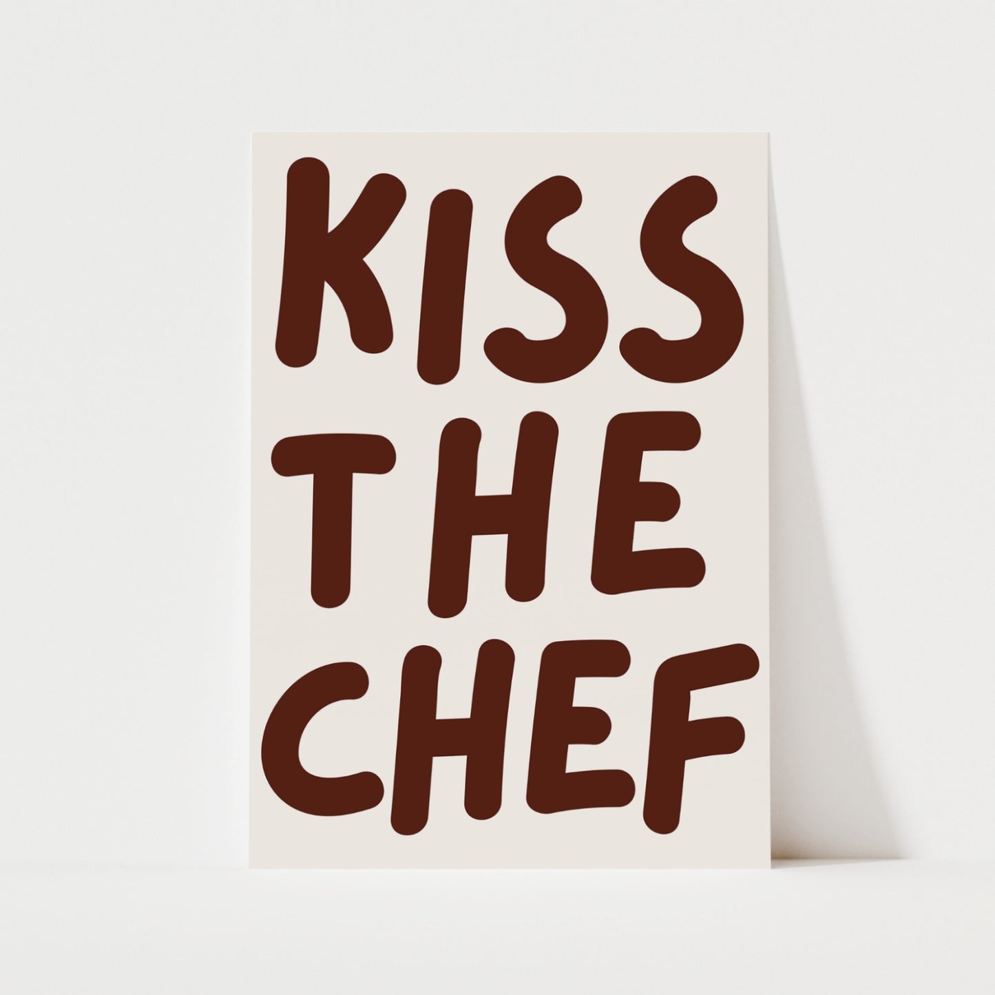 Kiss The Chef Print | 6 Colours | Kitchen
