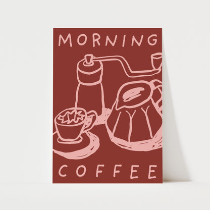 Morning Coffee Print | 5 Colours | Kitchen