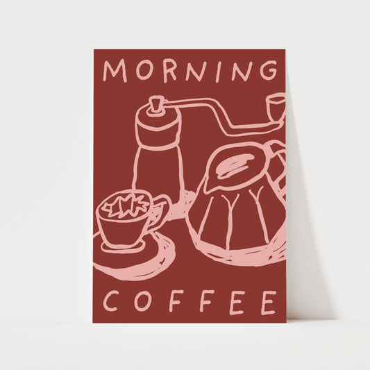 Morning Coffee Print | 5 Colours | Kitchen