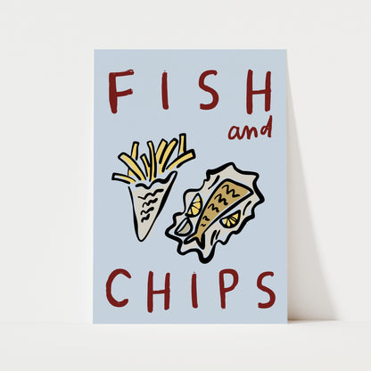 Fish & Chips Print | Kitchen
