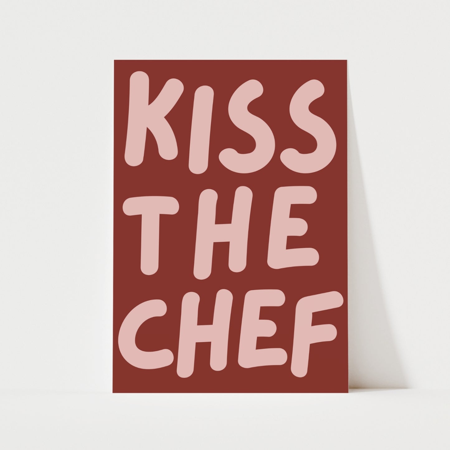 Kiss The Chef Print | 6 Colours | Kitchen